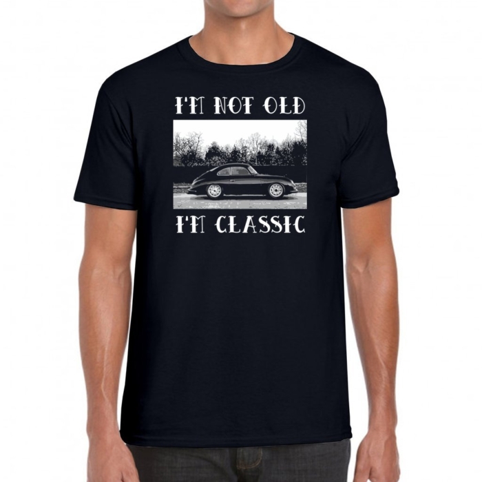 Not Old, Classic Tee for Vintage Porsche Enthusiasts