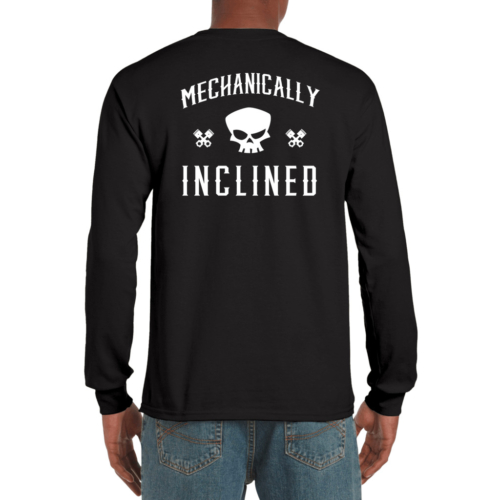 Mechanically Inclined long sleeve shirt for gearheads and auto enthusiasts