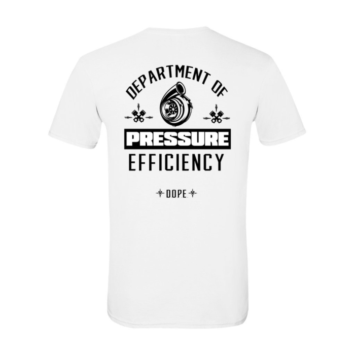 Department Of Pressure Efficiency Tee for Car Enthusiasts - Image 6