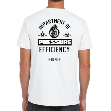 Department of Pressure Efficiency Tee for Car Enthusiasts