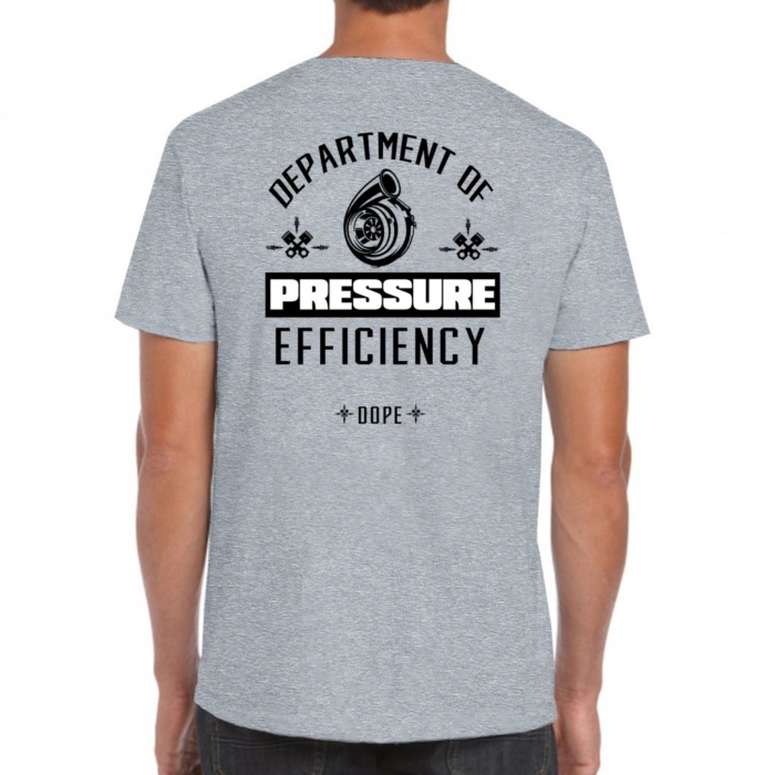 Department Of Pressure Efficiency Tee for Car Enthusiasts - Image 4