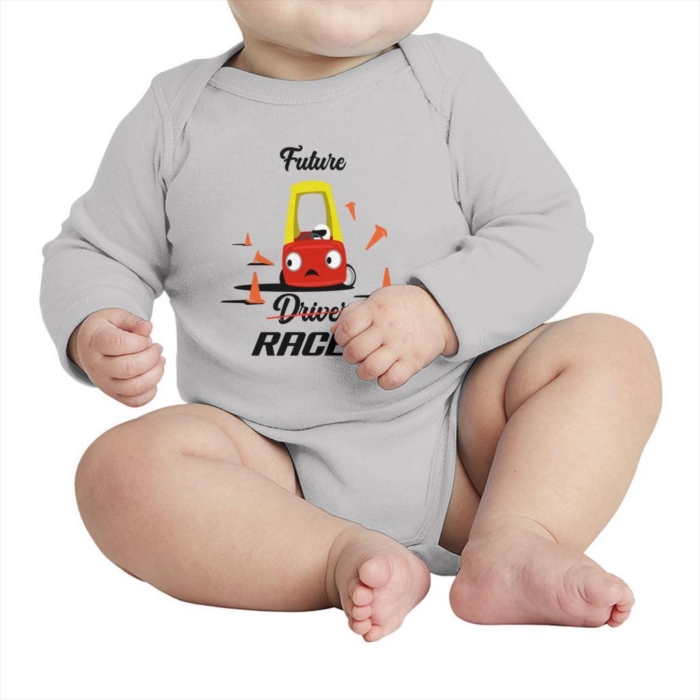 Future Racer Infant Long Sleeve Bodysuit - Image 5