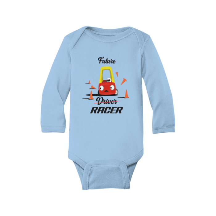 Future Racer Infant Long Sleeve Bodysuit - Image 2