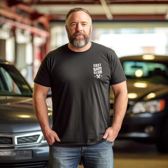 Fast Dad Club Tee for Gearheads and Dads